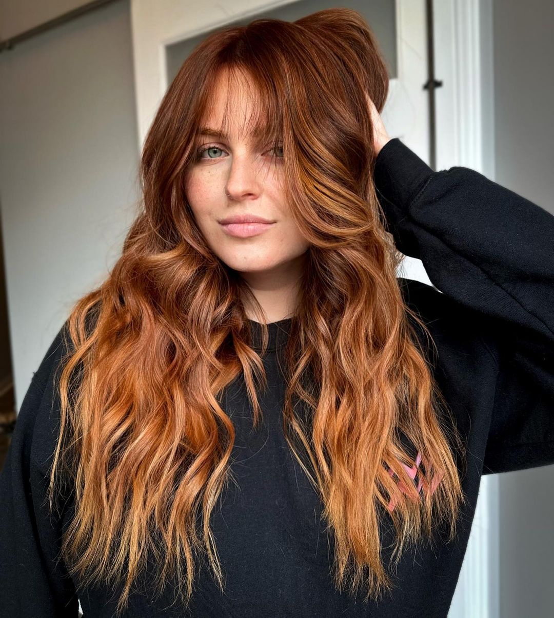 Ginger Balayage for Beachy Locks