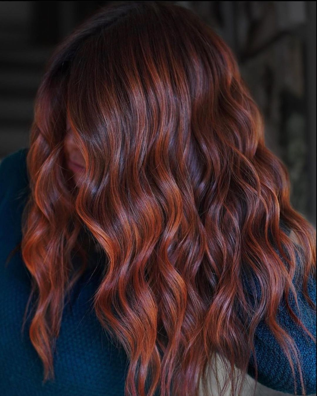 Copper Red Blended Highlights