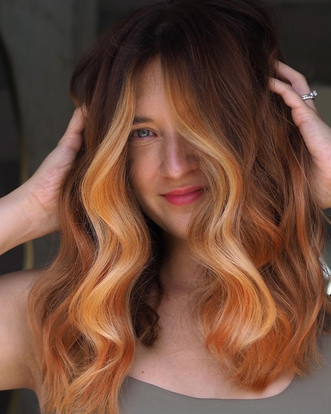 Strawberry Blonde and Copper Balayage