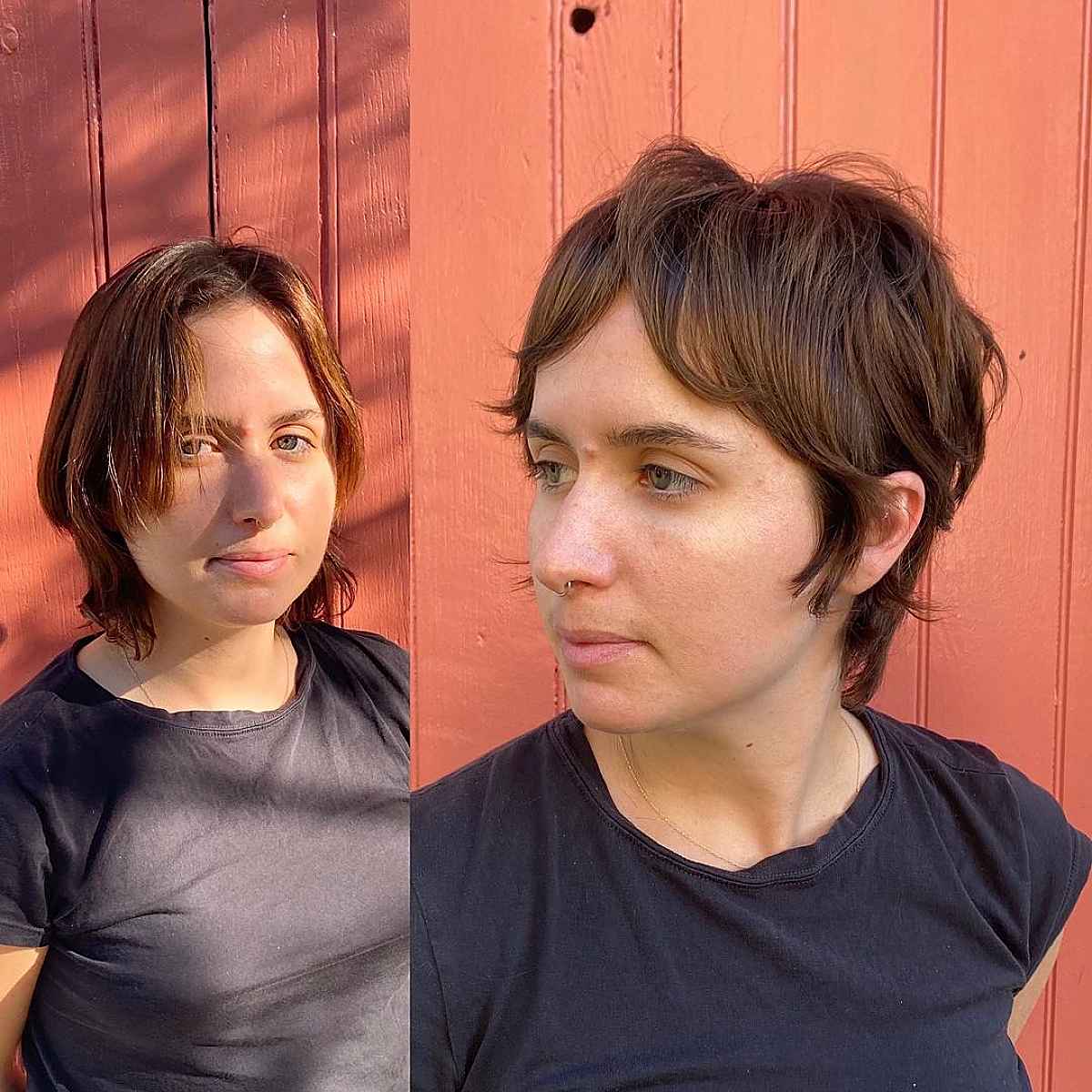 Shaggy Pixie Cut with Short Curtain Bangs