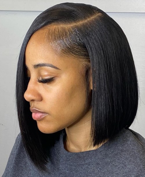 Undercut Bob for Natural Black Hair