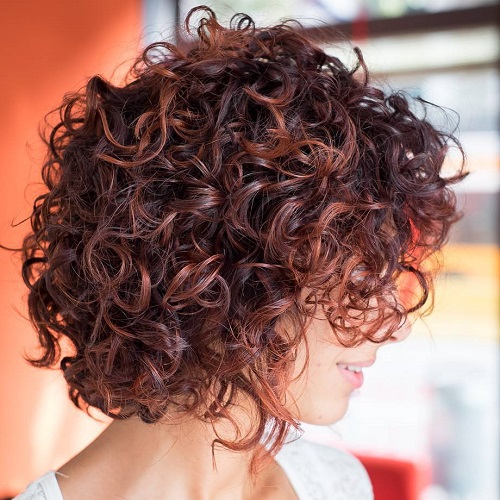 Curly Mahogany Bob