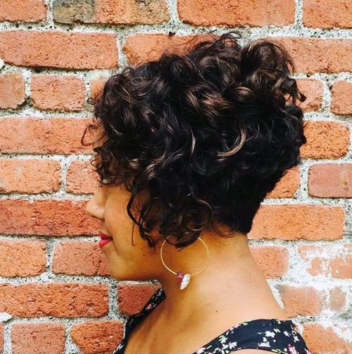 short curly hairstyle