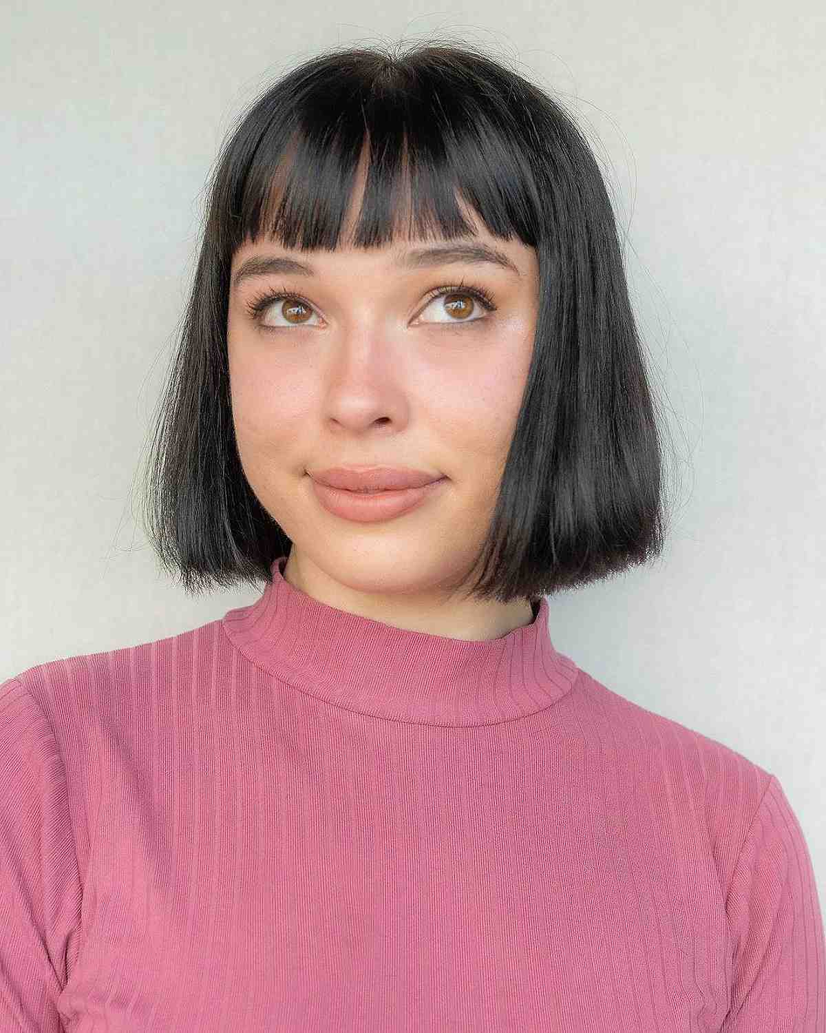 Timeless short bob with bangs