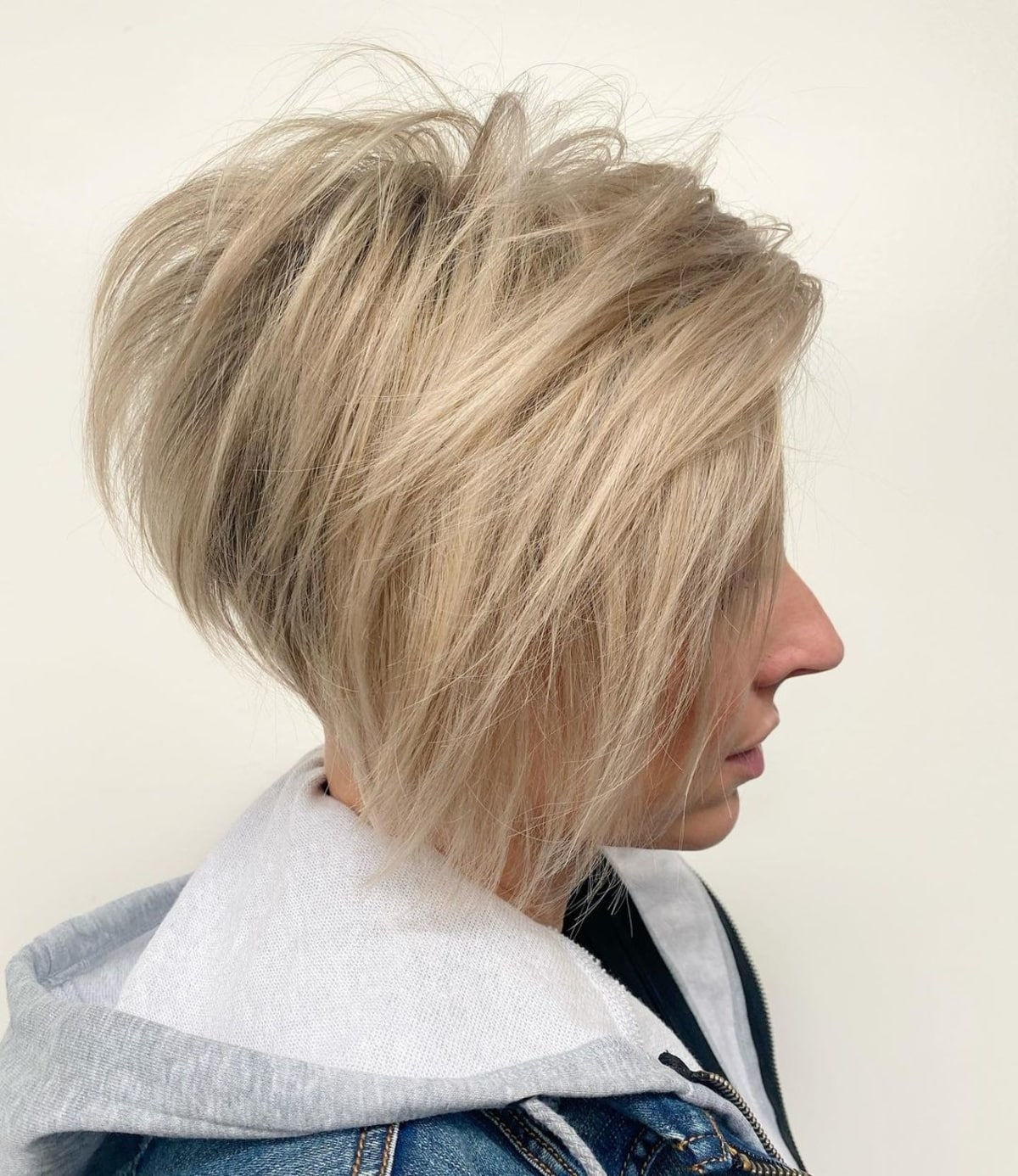 Short stacked pixie bob