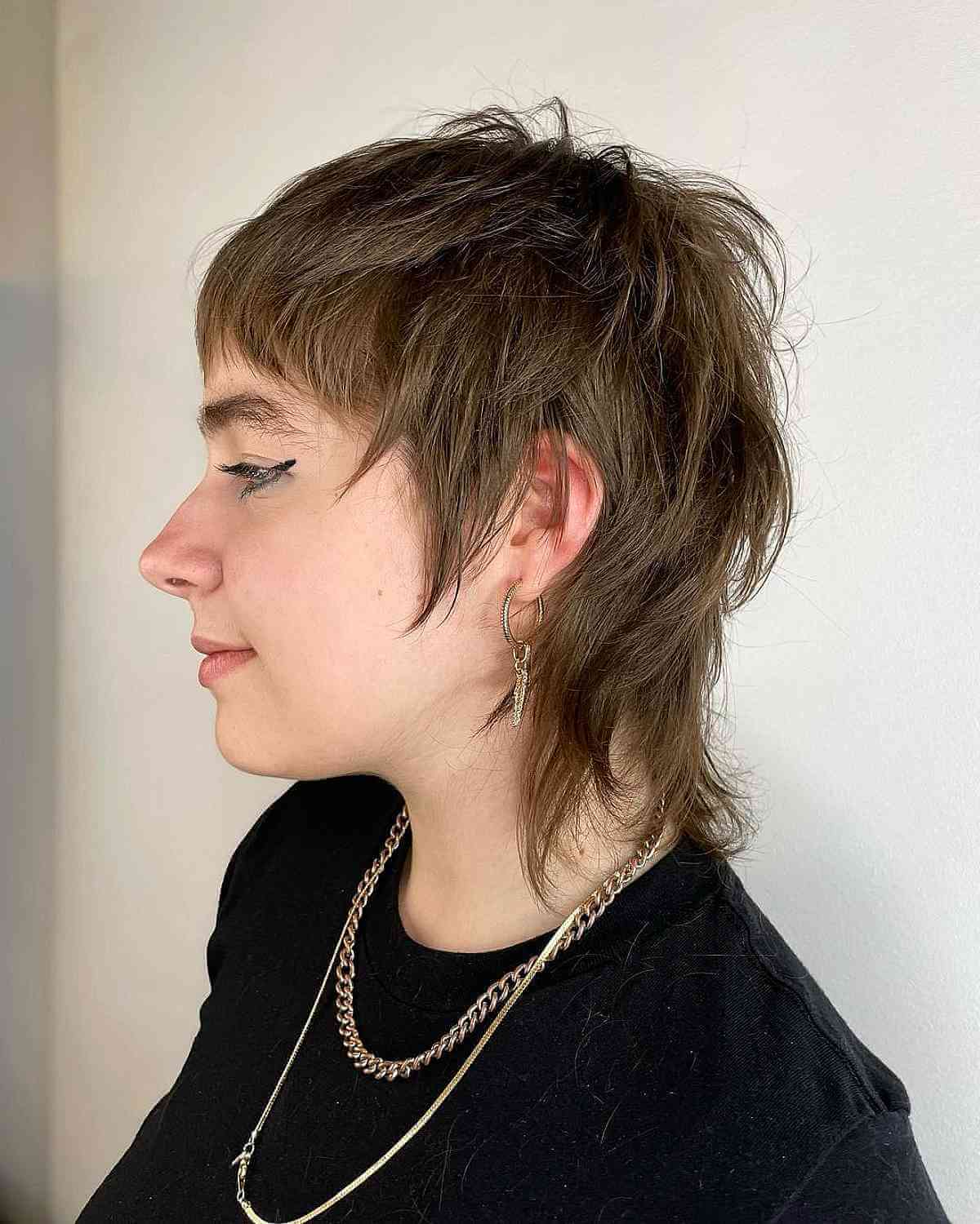 Wolf Cut Mullet Pixie Cut on Fine Hair